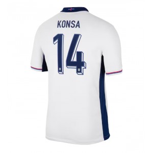 Fotbalové Dres Anglie Ezri Konsa #14 Domácí Oblečení ME 2024 Krátký Rukáv